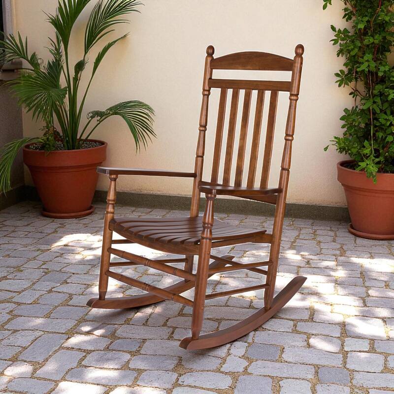 Rhode Island Genuine Hardwood Outdoor Ergonomic Rocking Chair