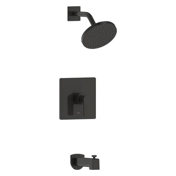 slide 2 of 6, Chatelet Single-Handle Tub and Shower Faucet Set in Four Finishes Black