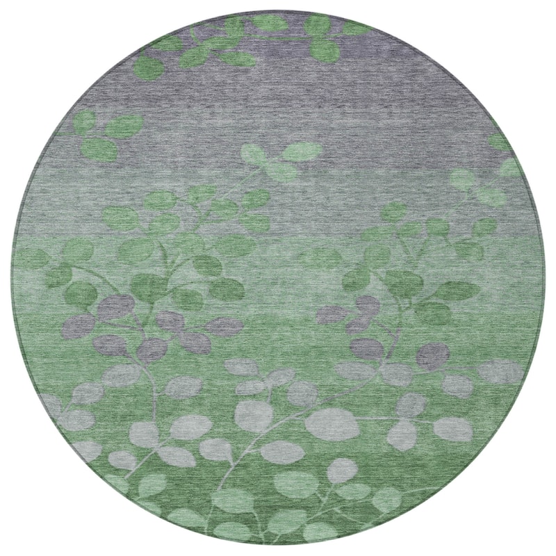HomeRoots Floral Transitional Rectangle Outdoor Rug