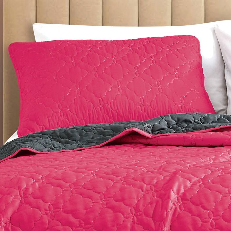 Shatex Taura 3 piece Lightweight Cooling Bedspread set,Oversized Reversible Quilt set