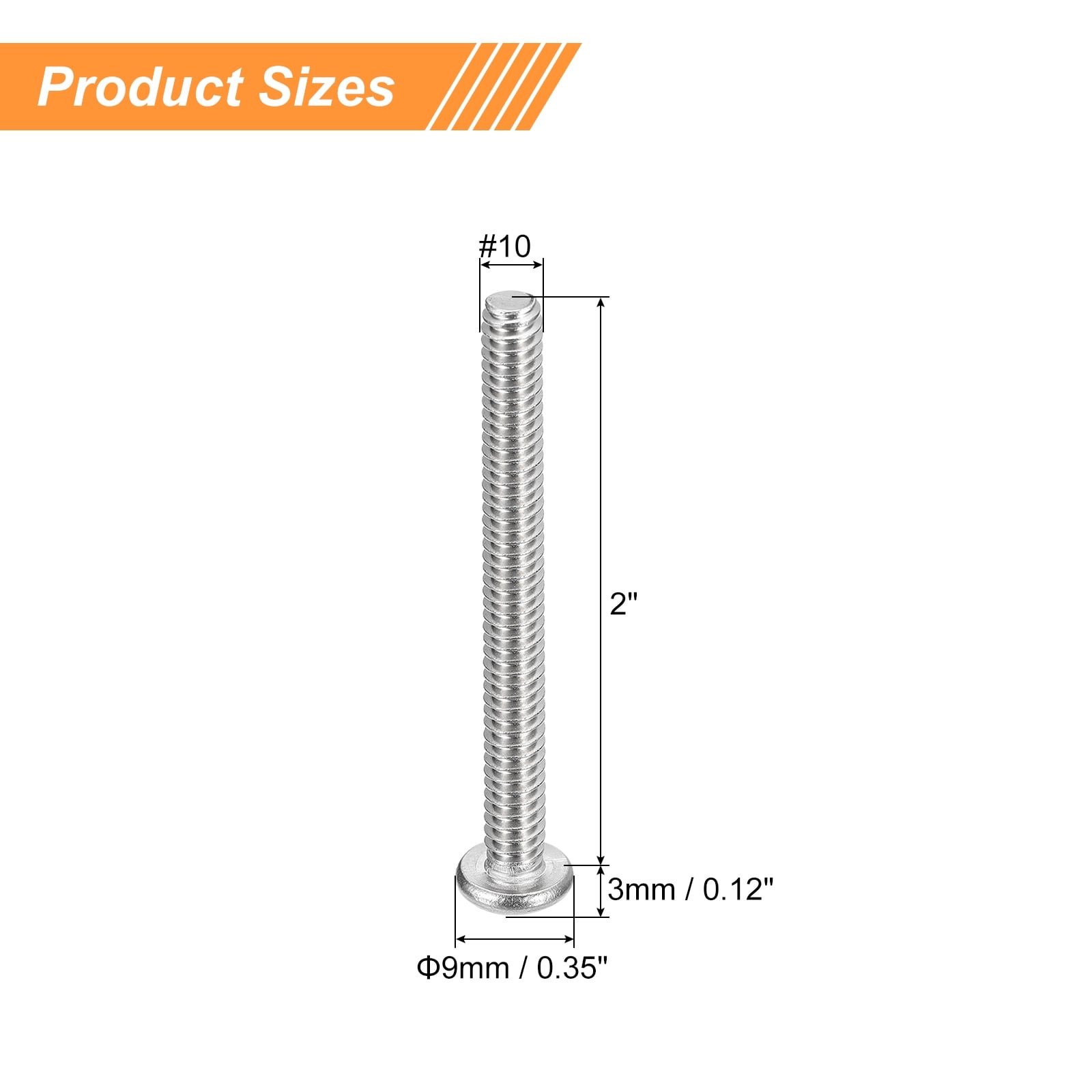 Pan Head Machine Screws, Stainless Steel Screw