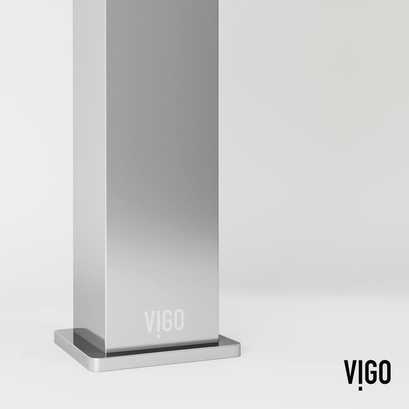 VIGO Duomo 18"L x 13"W Concrete Vessel Sink and Dunn 11"H Faucet Set