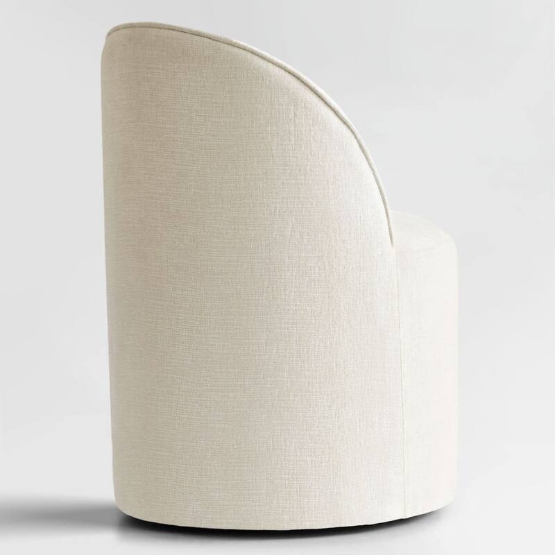 Upholstered Chenille Office Chair with Wheels