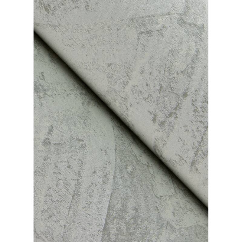 A-Street Prints Amesemi Light Grey Distressed Herringbone Wallpaper