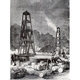 Shop Oil Fields In Pennsylvania Poster Print On Sale Overstock 16494300 18 X 24