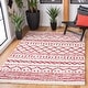 preview thumbnail 4 of 166, SAFAVIEH Arizona Shag Lotta Moroccan 1.2-inch Thick Rug 3'2" x 5' - Ivory/Red - Rectangle