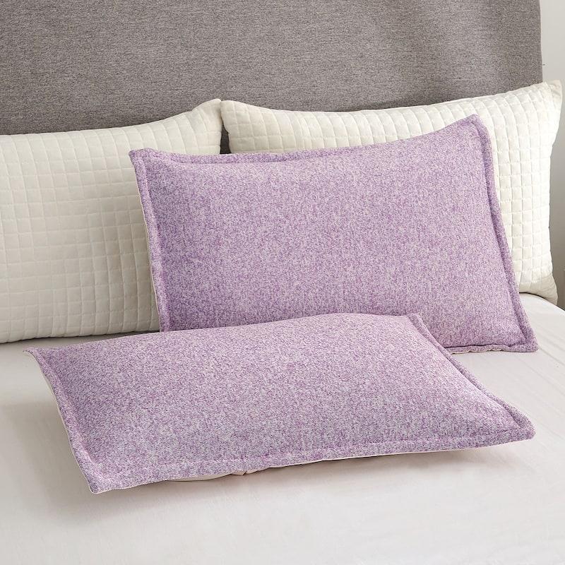3 Piece Heather Jersey Blanket Knit Blanket