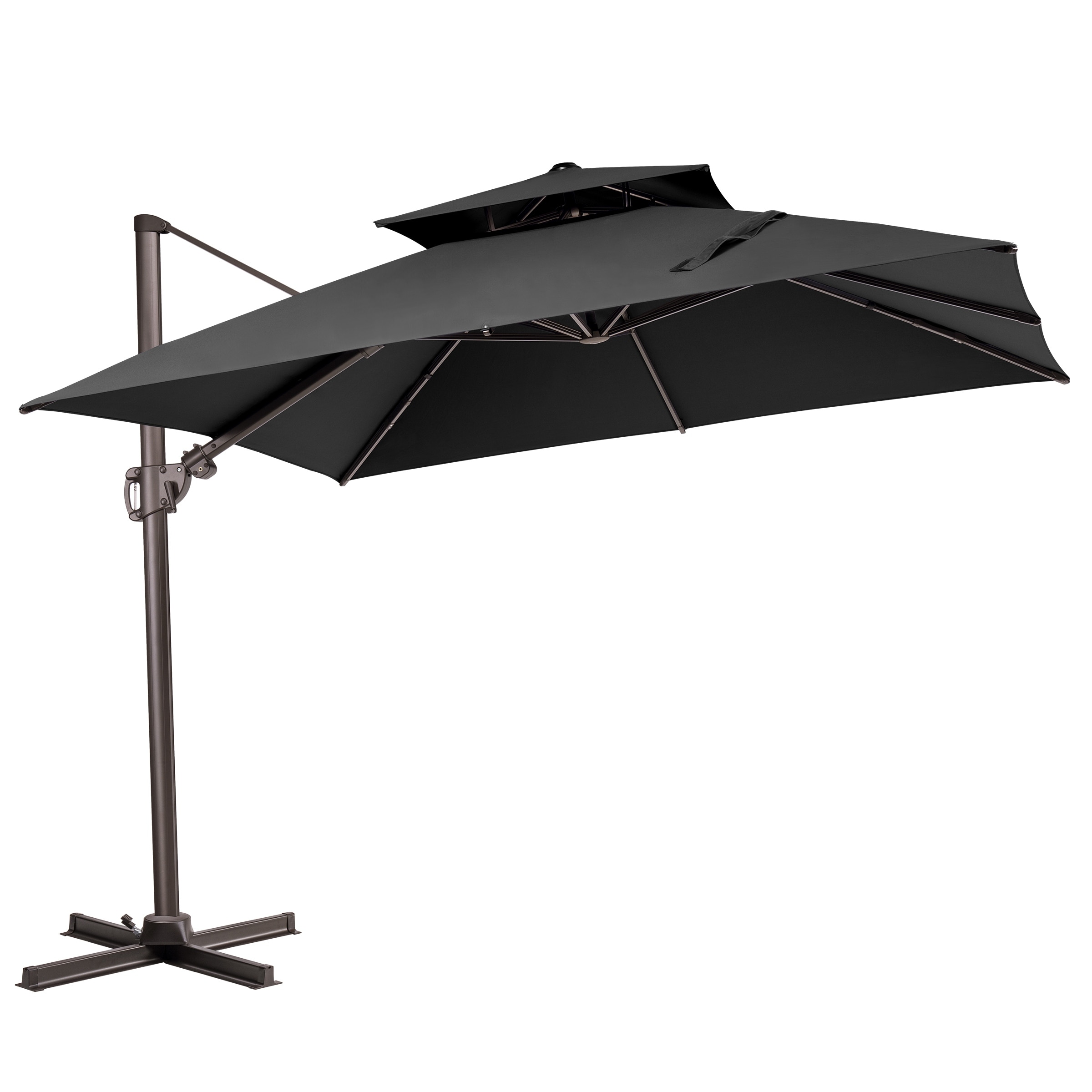 heavy duty commercial patio umbrellas Semi-Auto Table Color:mushroom grey/tawny quartz Carving Skis Outsunny Heavy-Duty 176lbs Capacity and backyards