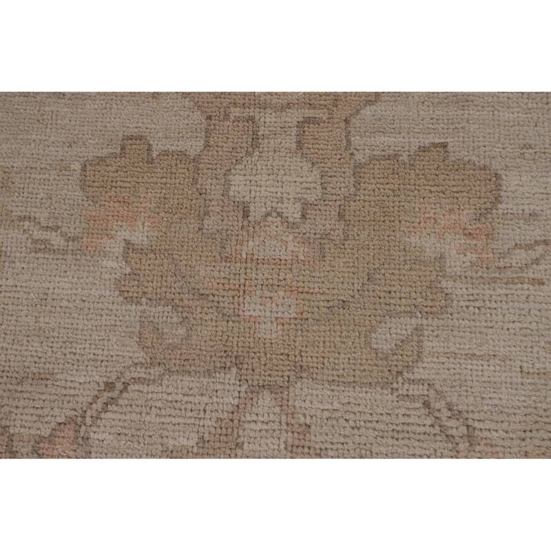 Floral Oriental Oushak Turkish Area Rug Hand-Knotted Wool Carpet - 7'9"x 10'3"