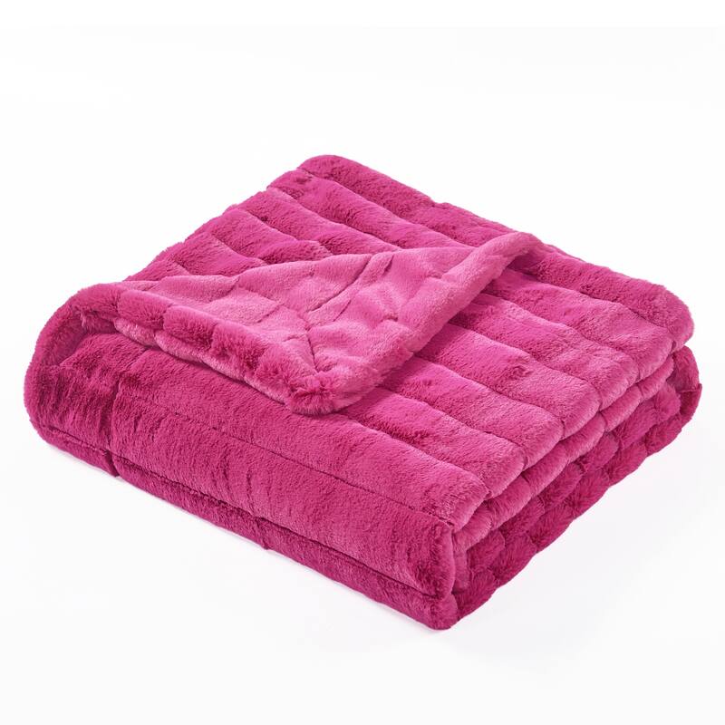 Supermink Decorative Fauxfur Throw 50'' x 60''