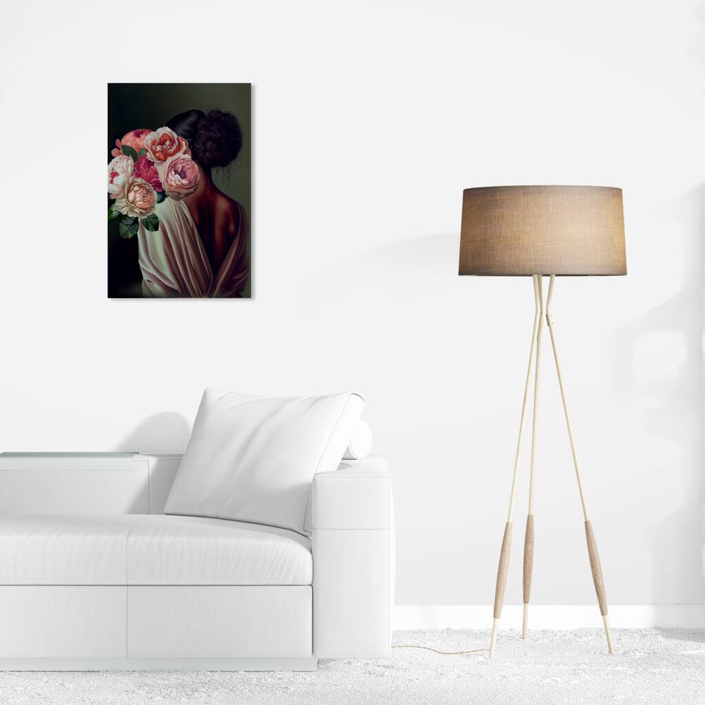 Wynwood Studio Canvas Floral and Botanical Aurora Pink and Traditional Wall Art Canvas Print