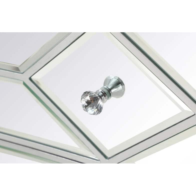 2-Door Mirrored Accent Cabinet