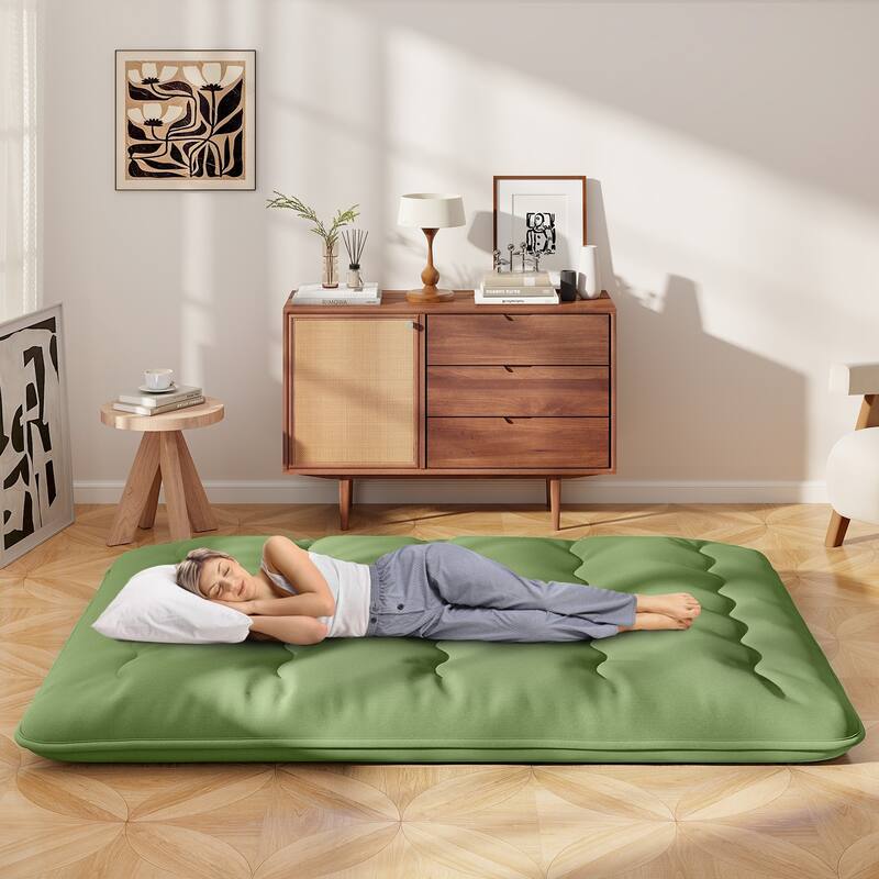Foldable Floor Mattress for Sleeping with Storage Bag