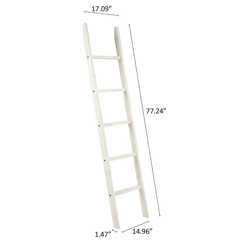 Wood Blanket Ladder Corona Gray | Furniture Dash