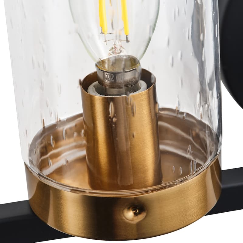4-Lights Glass Shade Classic Bathroom Vanity Lighting - 31.9"D×4.7"W×8"H