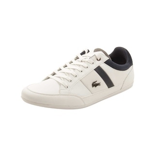 Men's Lacoste Chaymon 216 1 Sneaker Navy/Light Grey Leather/Synthetic ...