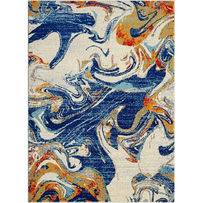 Luxe Weavers Abstract Artistic Indoor Area Rug, Medium Pile Carpet