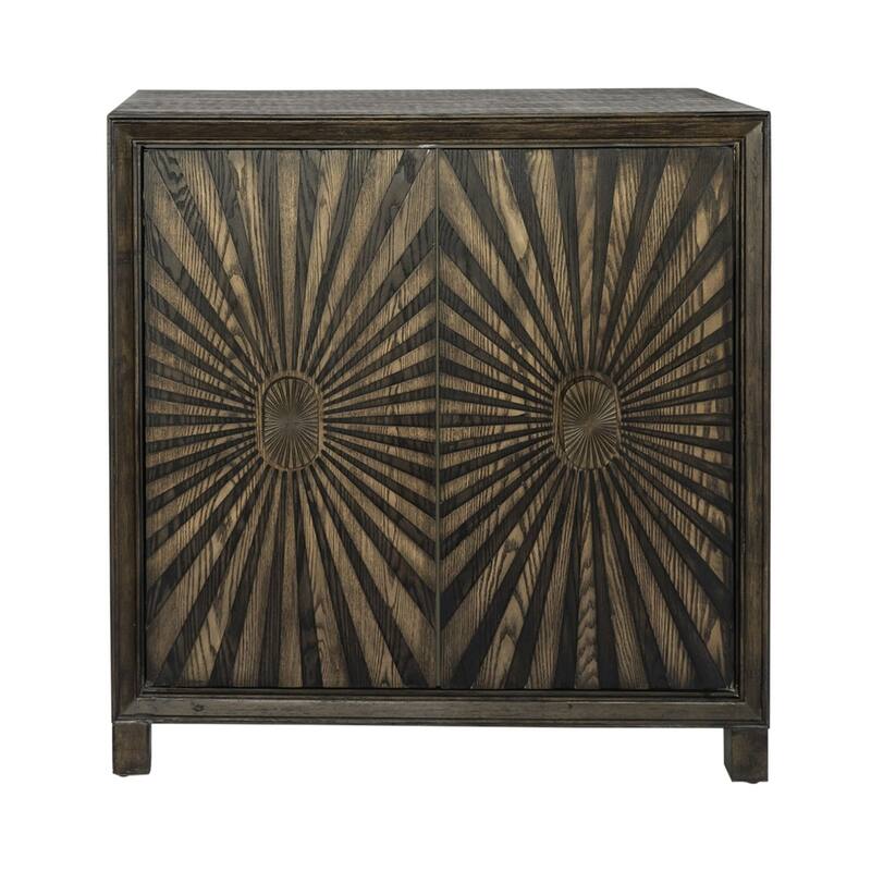 Chaucer Aged Whiskey 2 Door Wine Accent Cabinet