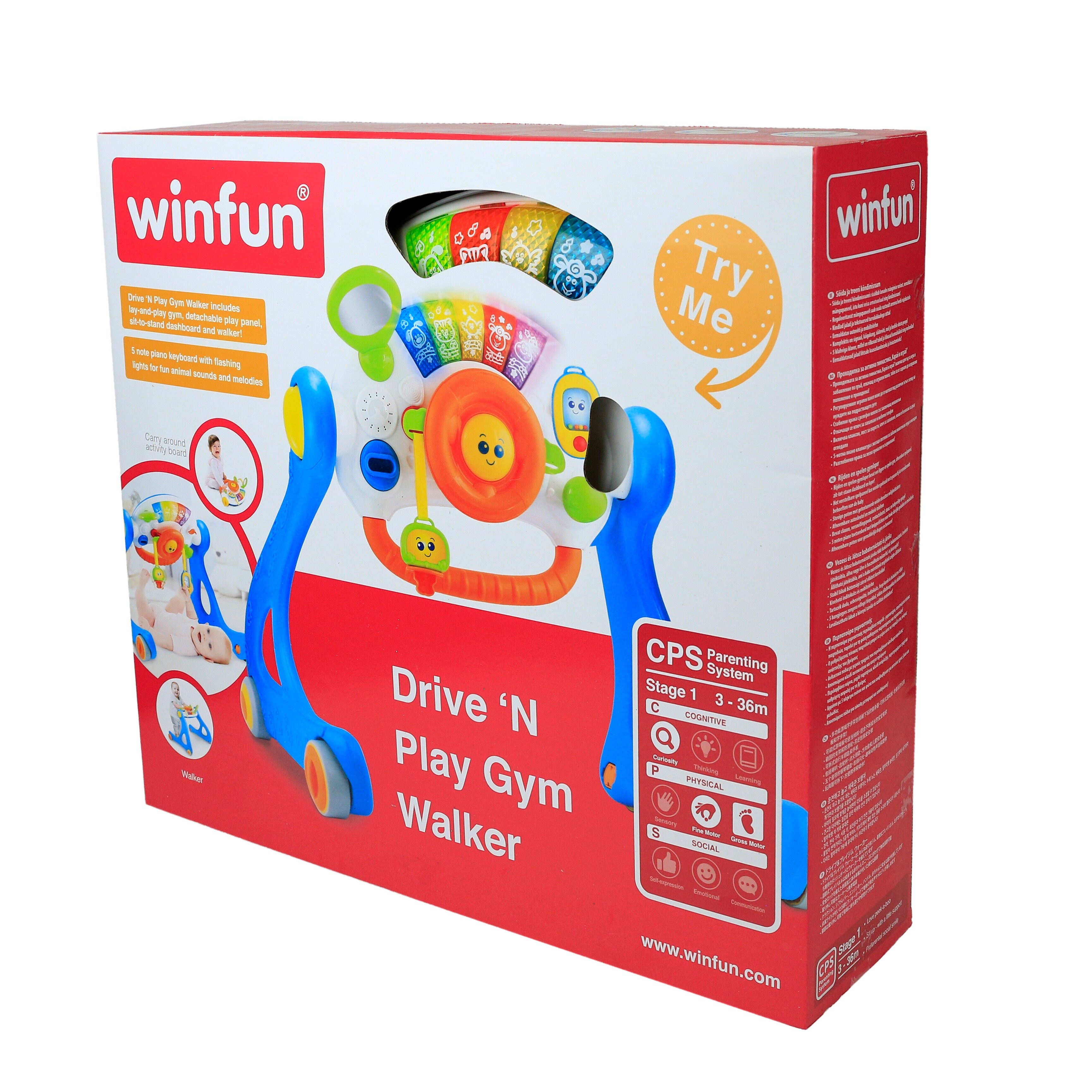 winfun drive n play gym walker