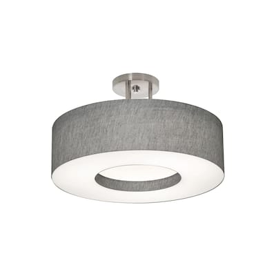 AFX MCF1932LAJUD-GYSF Montclair 20" Wide Semi-Flush Drum Ceiling