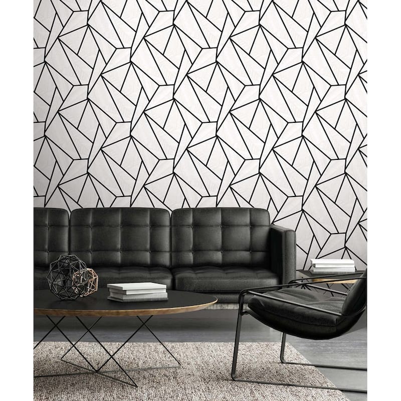 Seabrook Designs Metro Vector Non-Woven Unpasted Wallpaper