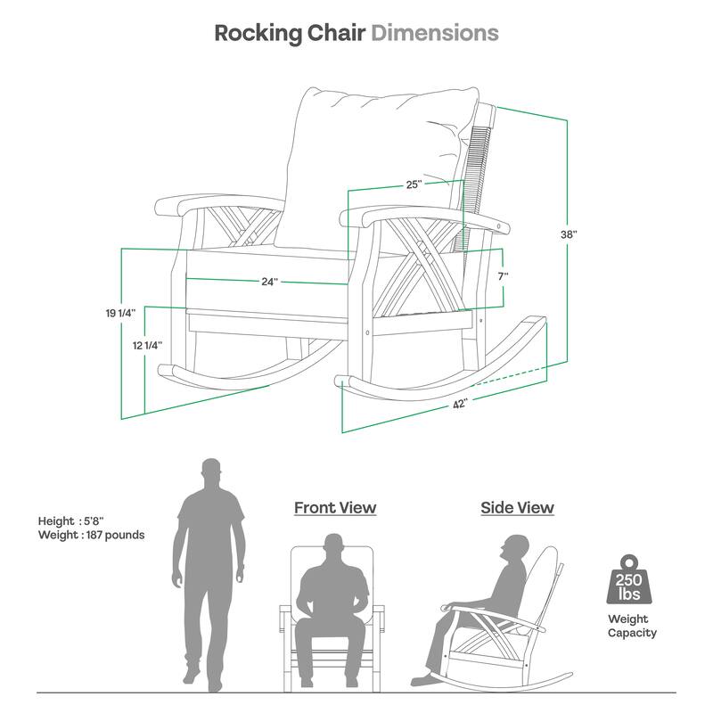 Cambridge Casual Carmel 4-Piece Indonesian Teak Patio Conversation Set