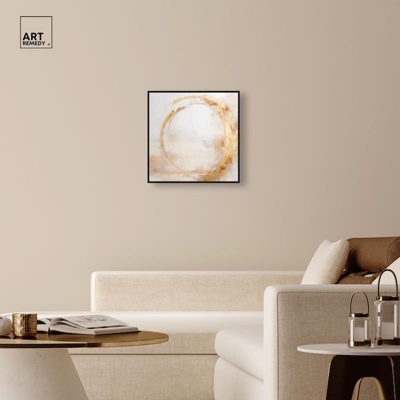 Golden Orb II Canvas by Art Remedy