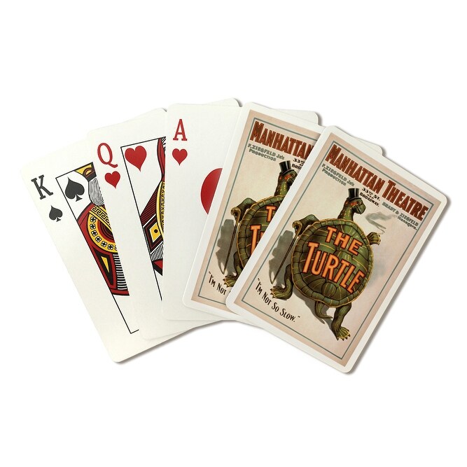 Shop Manhattan Theatre New York Broadway The Turtle Poster Vintage Theater Advertisement Playing Card Deck 52 Card Poker Size Wi Overstock 13660740