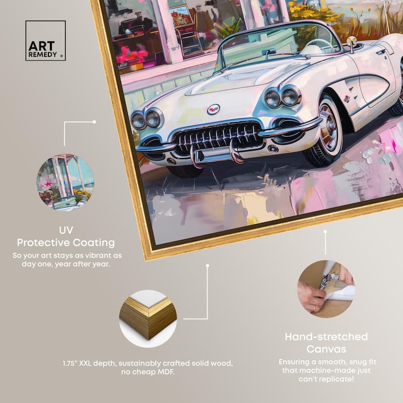 Classic Beach Store Canvas by Art Remedy