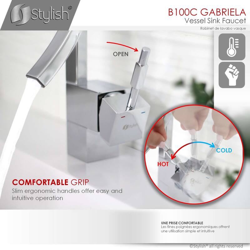 Single Handle Bathroom Faucet in Polished Chrome - Faucet Height: 14" | Spout Height: 4 3/4"