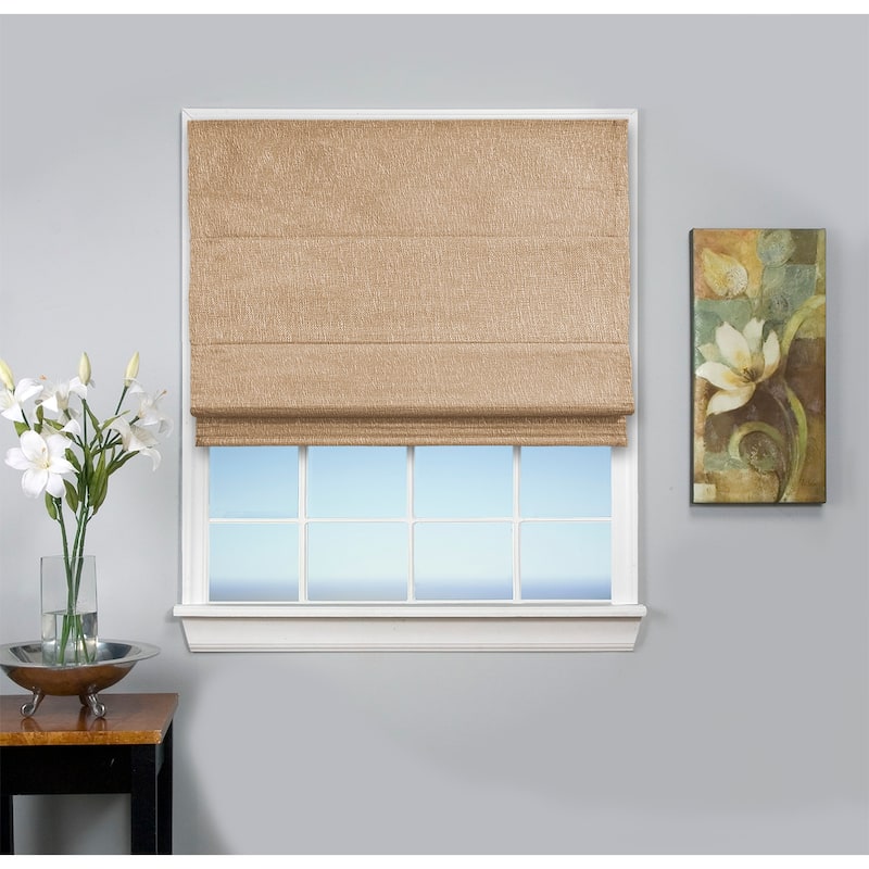 Monet Cordless Room Darkening Roman Shade