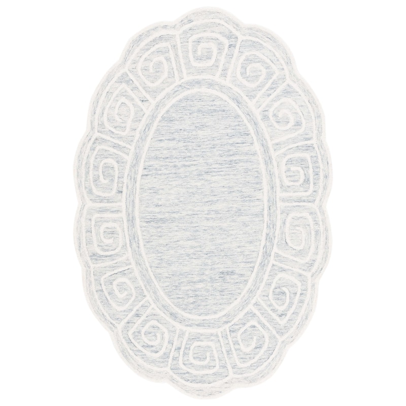 SAFAVIEH Handmade Novelty Liubomira Greek Key Wool Rug