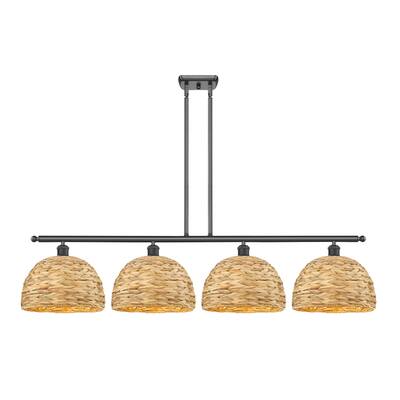 Innovations Lighting 516-4I-12-50 Woven Rattan Linear Woven Rattan 4