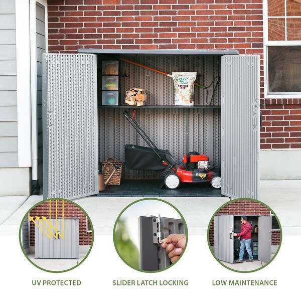 Lifetime Utility Shed, Storm Dust - Bed Bath & Beyond - 40133844