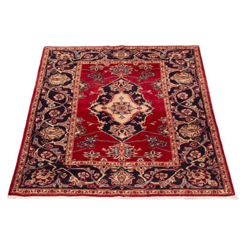 ECARPETGALLERY Hand-knotted Kayseri Red Wool Rug - 3'7 x 5'1