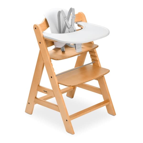 slide 2 of 10, Alpha+ Grow-along Highchair Set Natural Wood