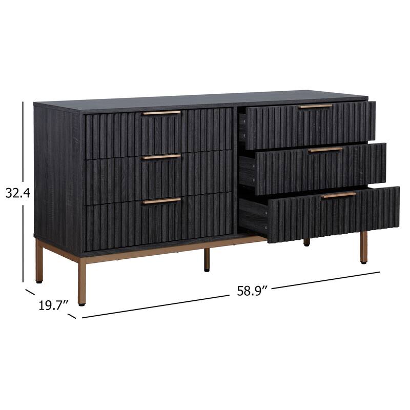 SAFAVIEH Home Lylia 6-Drawer Dresser