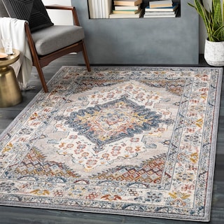 Livabliss Elmas Traditional Persian Medallion Area Rug