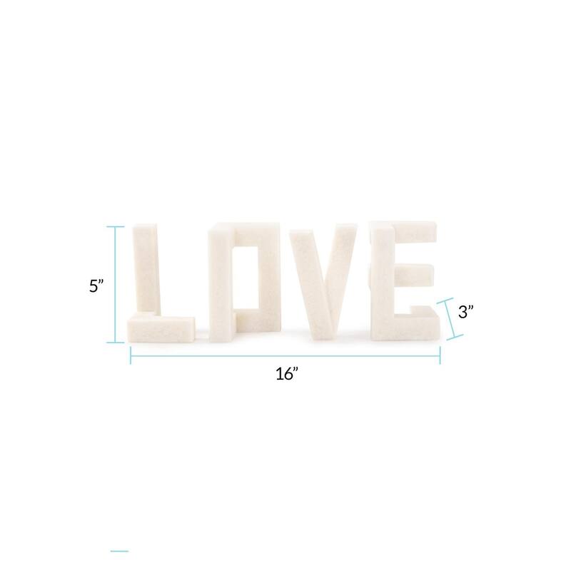 Just Say "Love" Sculpture in Polyresin - 10.5H x 7W x 2.3/4D