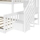 preview thumbnail 4 of 35, Max & Lily Twin over Full Low Bunk with Staircase