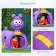 preview thumbnail 7 of 8, Qaba Indoor & Outdoor Caterpillar Kids Tunnel Climbing Toy, Toddler Play Tunnel for 3-6 Years Old, Purple - N/A