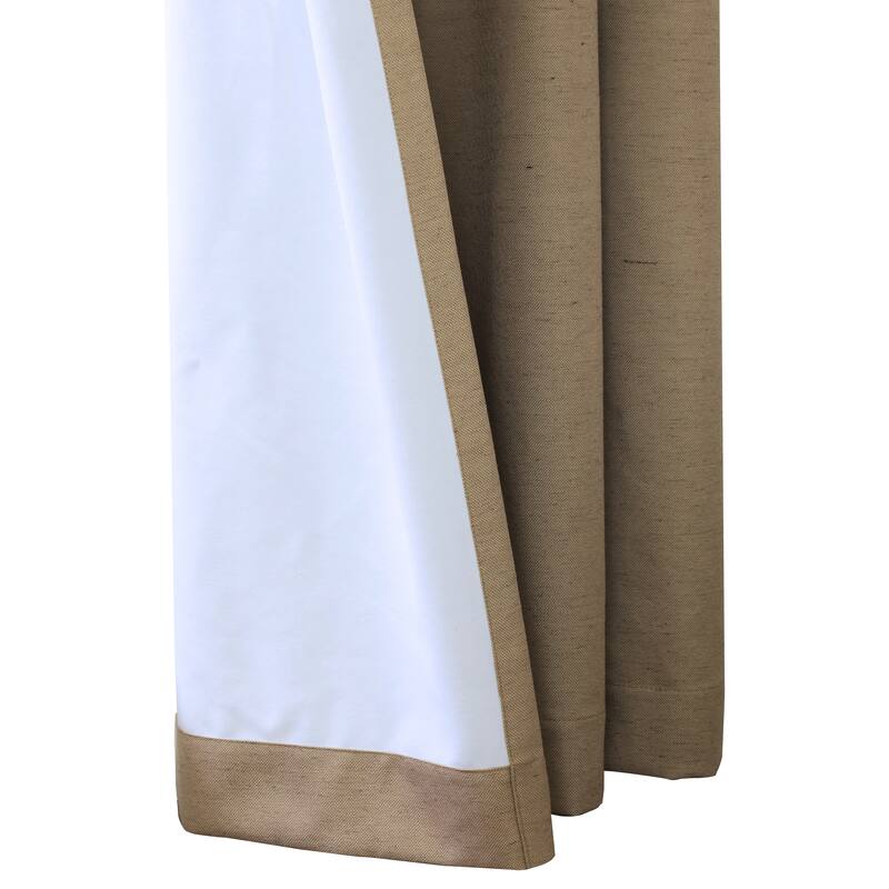 ThermaPlus Ventura Total Blackout Foamback Grommet Curtain Panel Pair