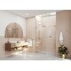preview thumbnail 1 of 38, Glass Warehouse 56 in. - 60 in. x 78 in. Frameless Sliding Shower Door Satin Brass