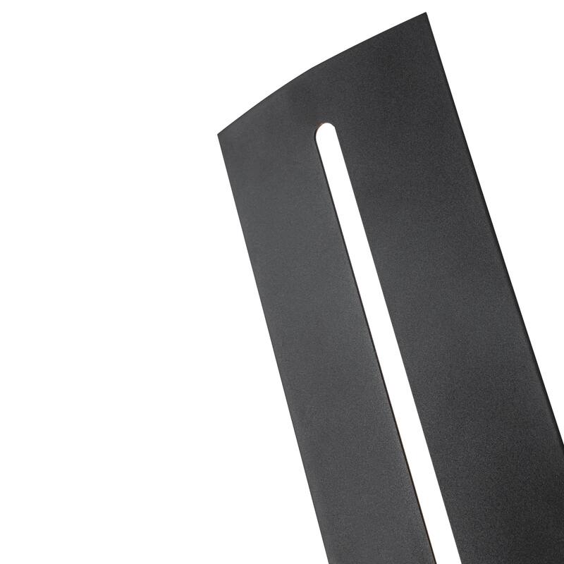 Matte Black Integrated LED Outdoor Wall Sconce