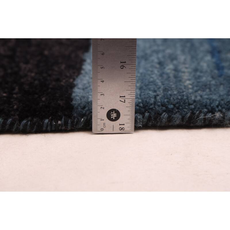 ECARPETGALLERY Hand-knotted Peshawar Ziegler Blue Wool Rug - 4'10 x 6'7