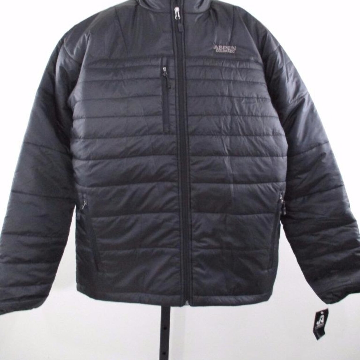 Shop Aspen Colorado Mens Large L Black Lightweight Puffy Jacket