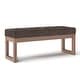 preview thumbnail 30 of 46, WYNDENHALL Madison 44 inch Wide Contemporary Rectangle Ottoman Bench