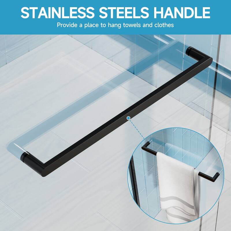 Aluminum Frame Double Sliding Shower Door