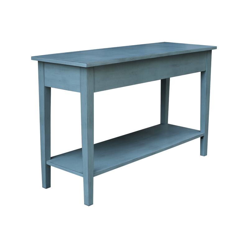 Spencer Solid Parawood Sofa Server Table - 48 in. W x 17 in. D x 30 in. H