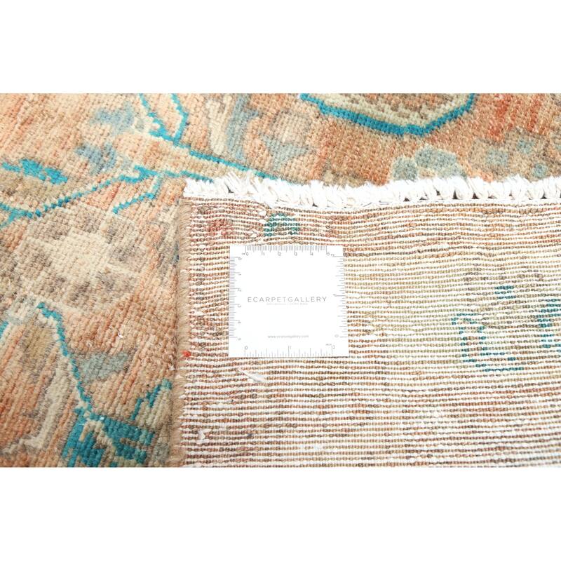 ECARPETGALLERY Hand-knotted Antalya Vintage Copper Wool Rug - 3'5 x 10'8